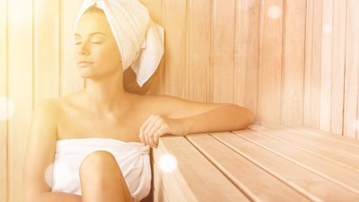 Sauna-Anwendung im Fitnessstudio fit'n fun Kulmbach