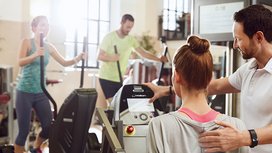 Trainingseinweisung im milon-Zirkel