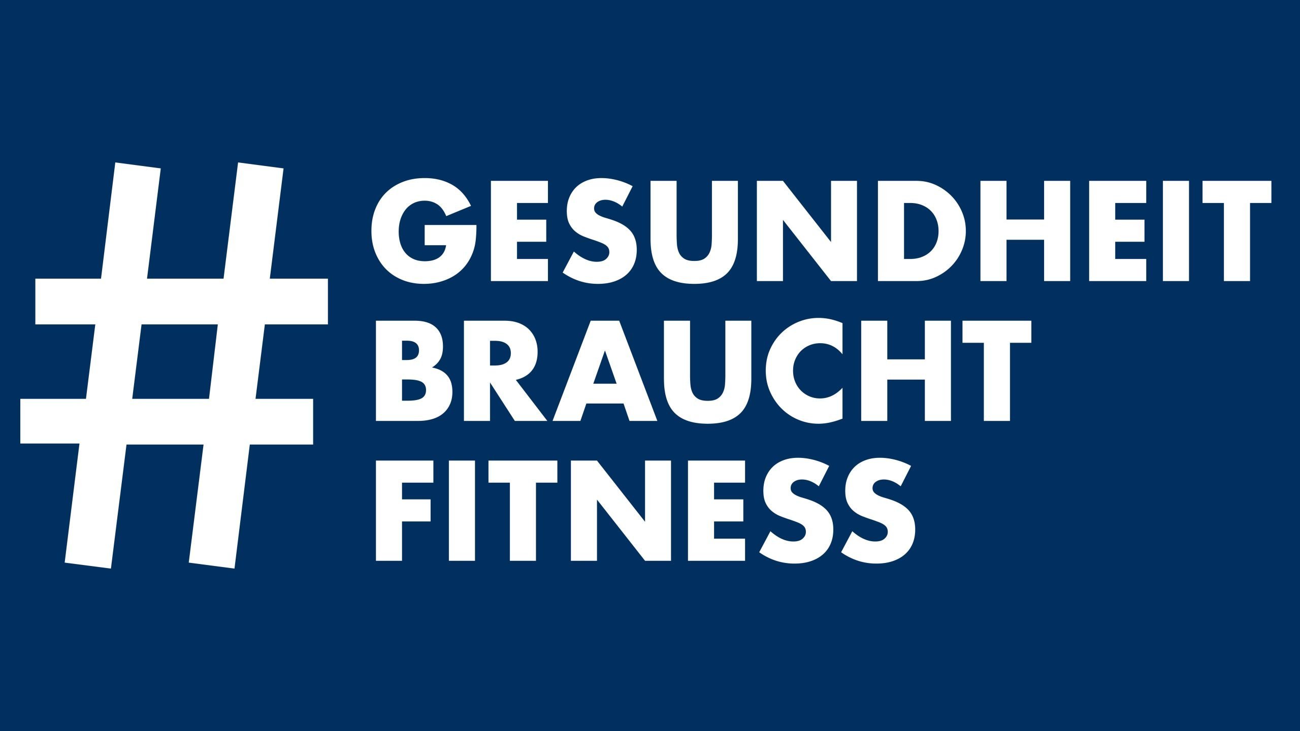 Logo der Kampagne: Gesundheit braucht Fitness