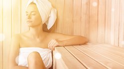 Sauna-Anwendung im Fitnessstudio fit'n fun Kulmbach